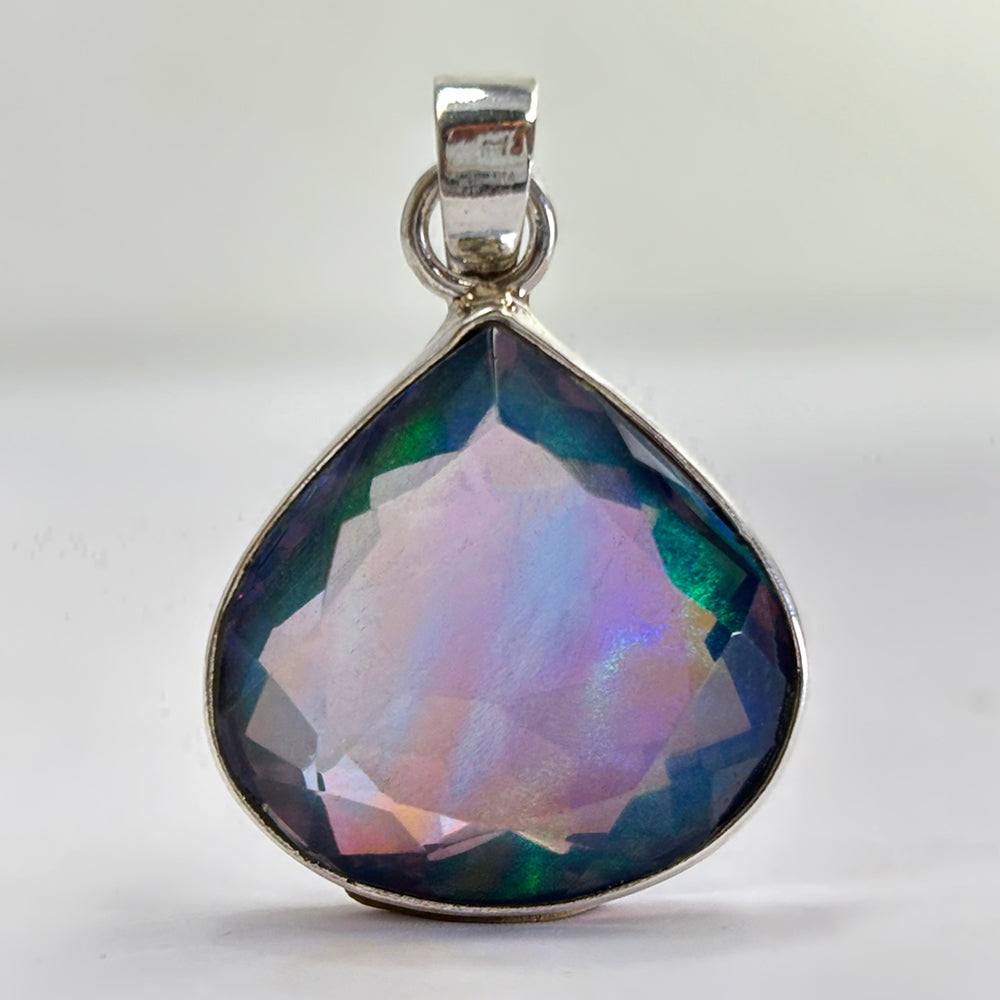 Top Quality Natural Opal 28 Ct Pear CERTIFIED 925 Starling Silver Gems Pendant