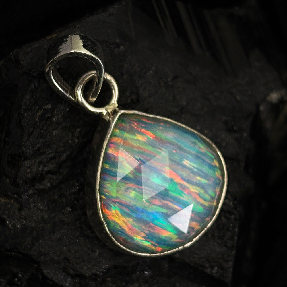 handmade opal pendant