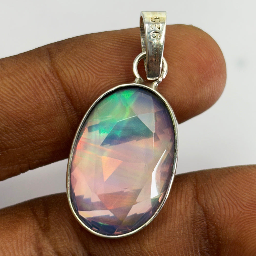opal necklace pendant