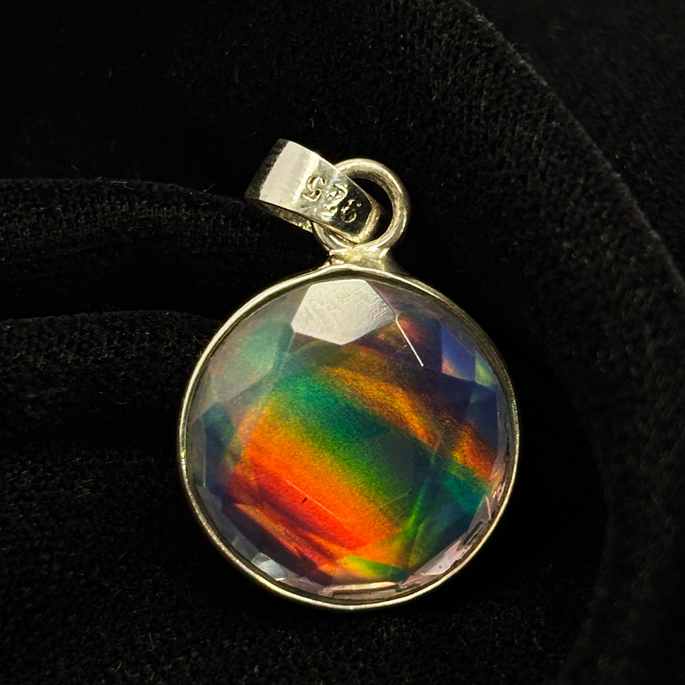 925 Starling Silver Natural Opal 21 Ct Gems CERTIFIED Oval Pendant Gift For Her