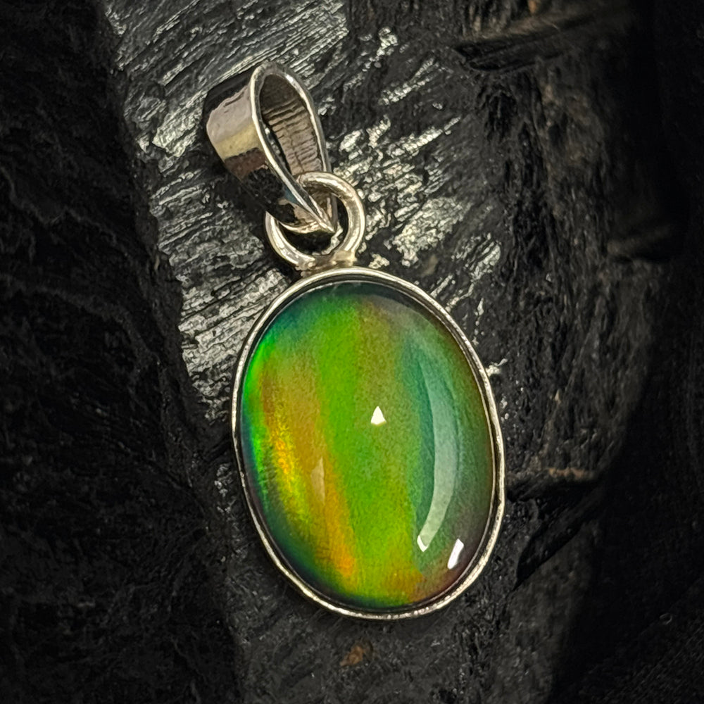 CERTIFIED Natural Opal 21 Ct Oval Gems 925 Sterling Silver Pendant Free Delivery