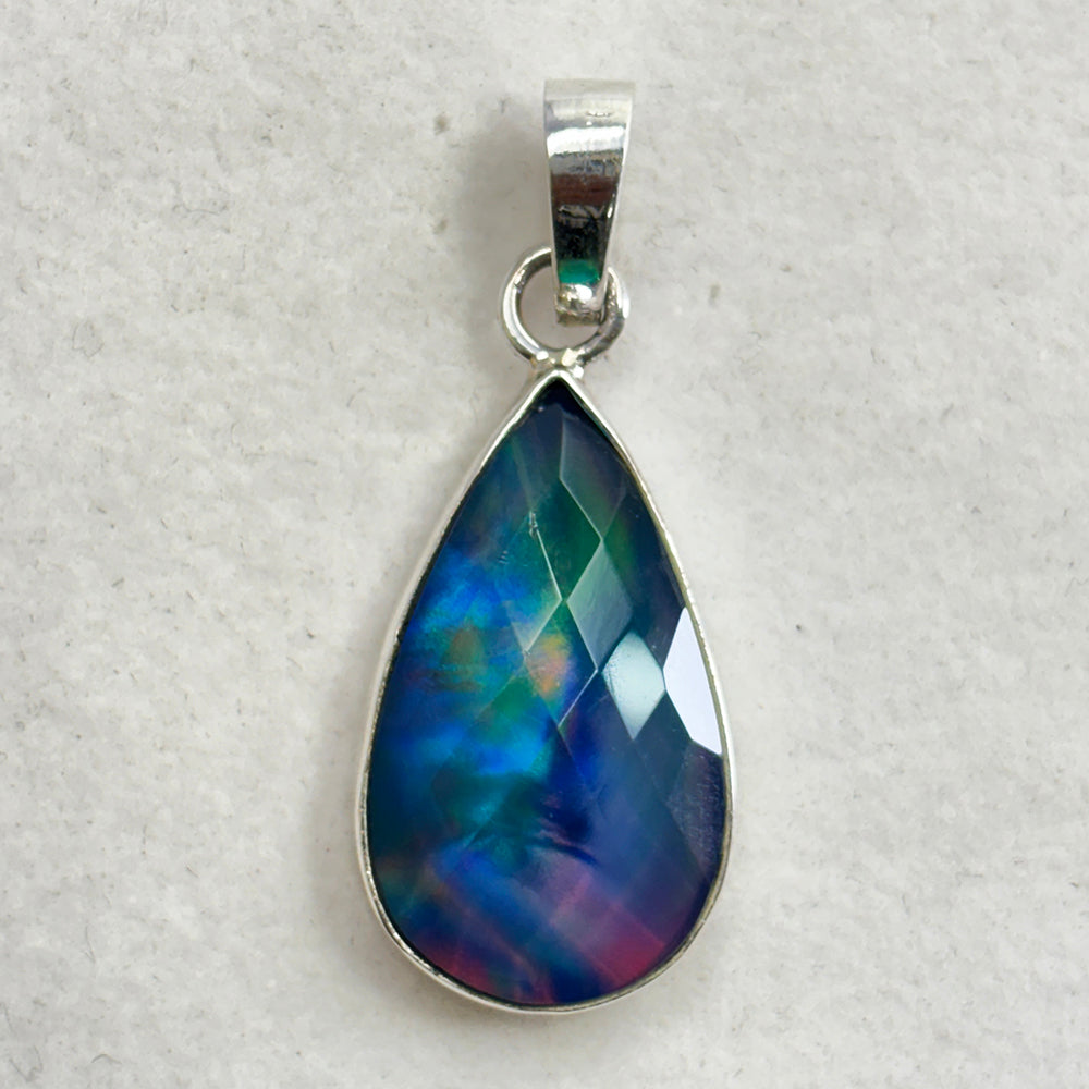silver gemstone pendant India