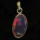 sterling silver gemstone pendant