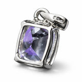 sterling silver sapphire pendant