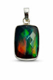sterling silver opal pendant