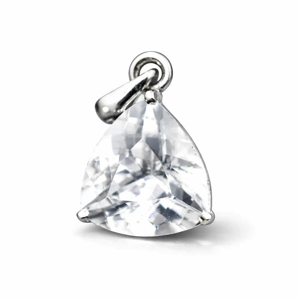 sterling silver sapphire pendant
