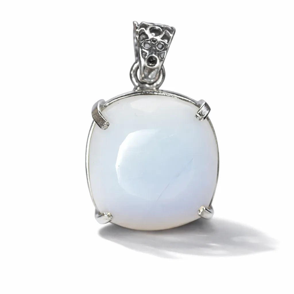 sterling silver opal pendant