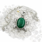 sterling silver jade pendant