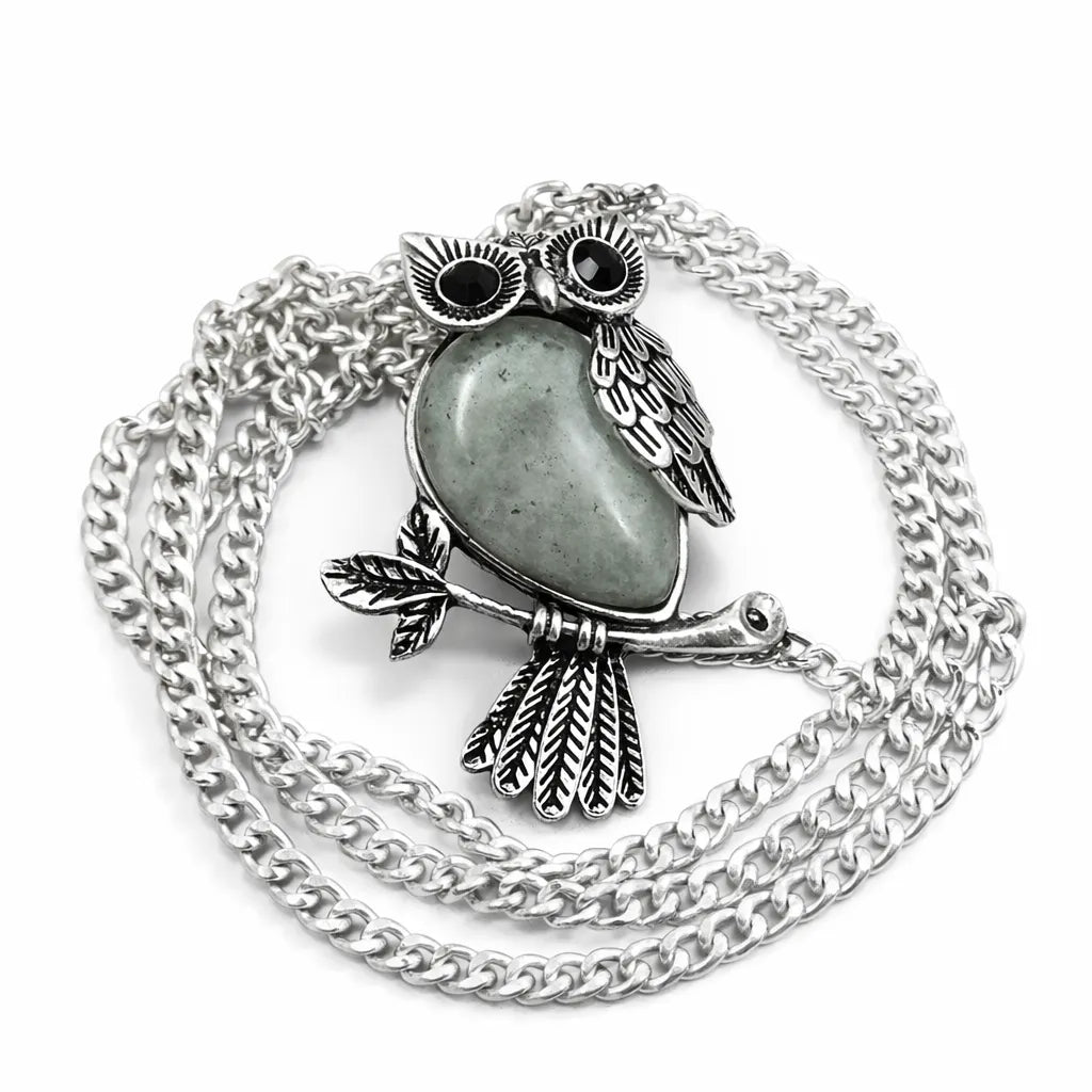 sterling silver quartz pendant