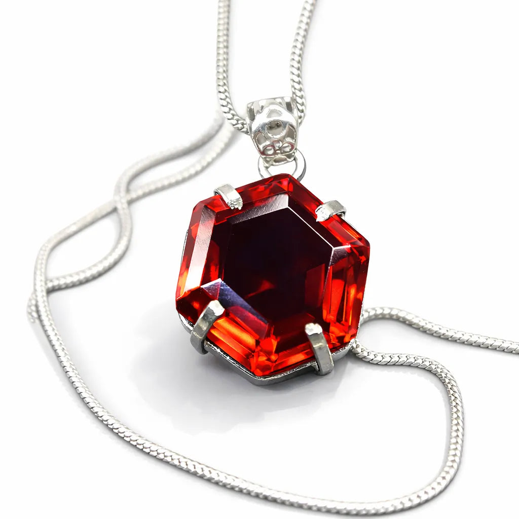 sterling silver topaz pendant
