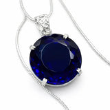 sterling silver topaz pendant