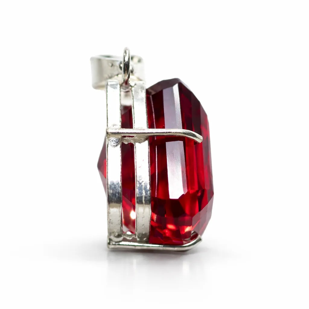 sterling silver topaz pendant