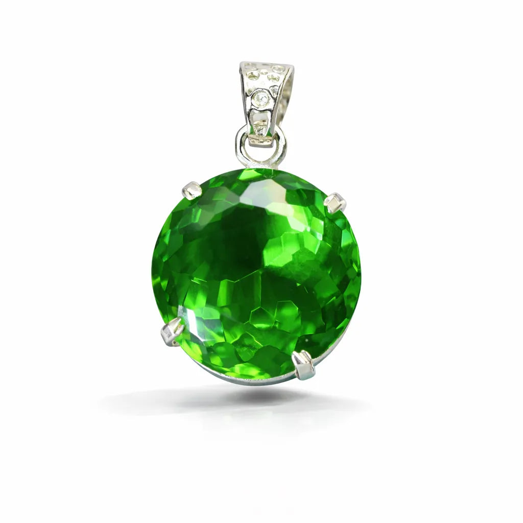 sterling silver topaz pendant