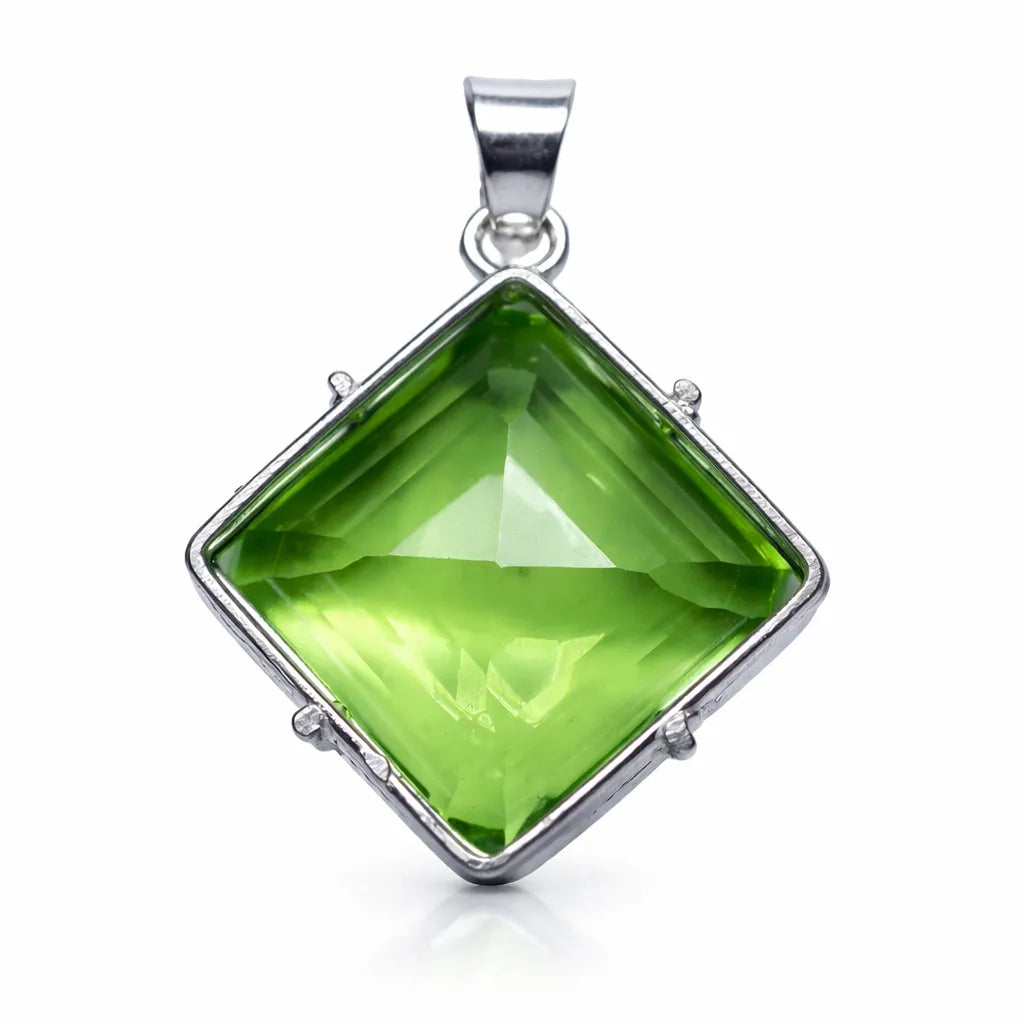 sterling silver topaz pendant