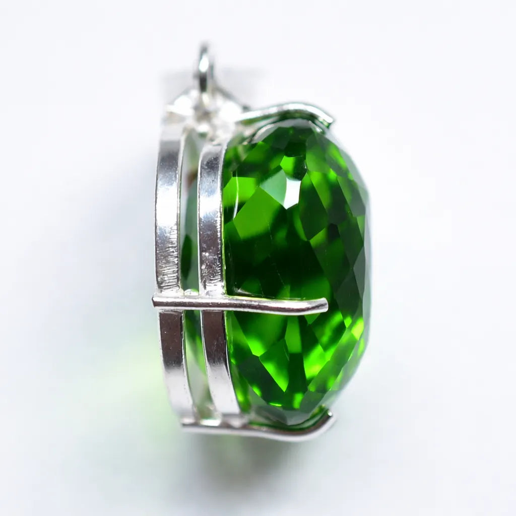 sterling silver topaz pendant
