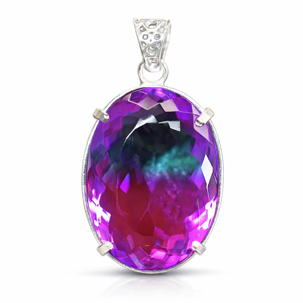 natural sapphire pendant