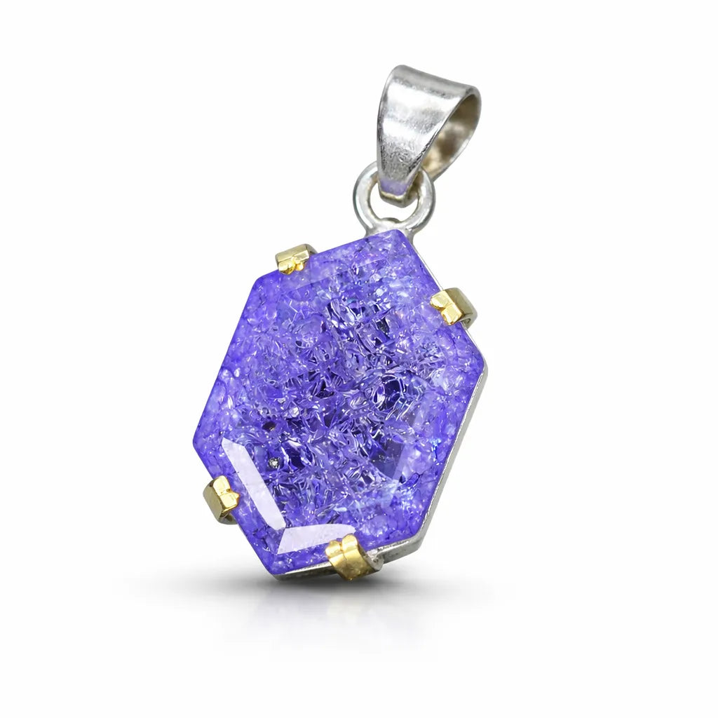 sterling silver sapphire pendant