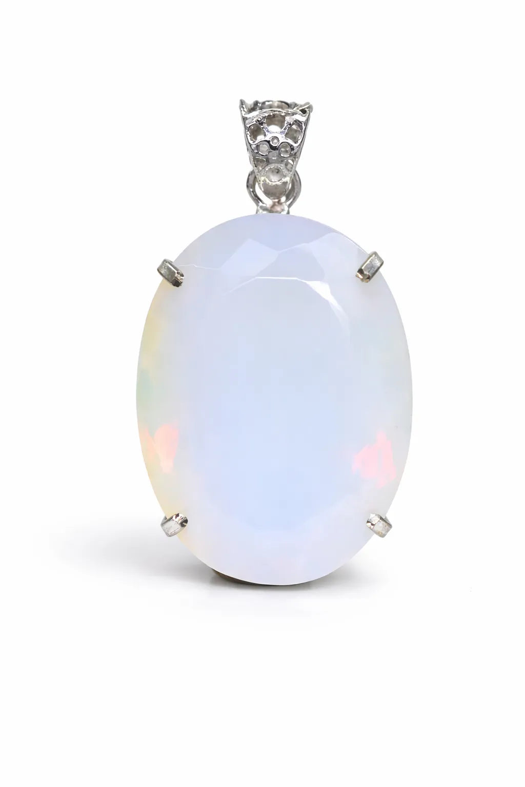 sterling silver opal pendant