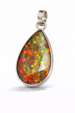 sterling silver opal pendant