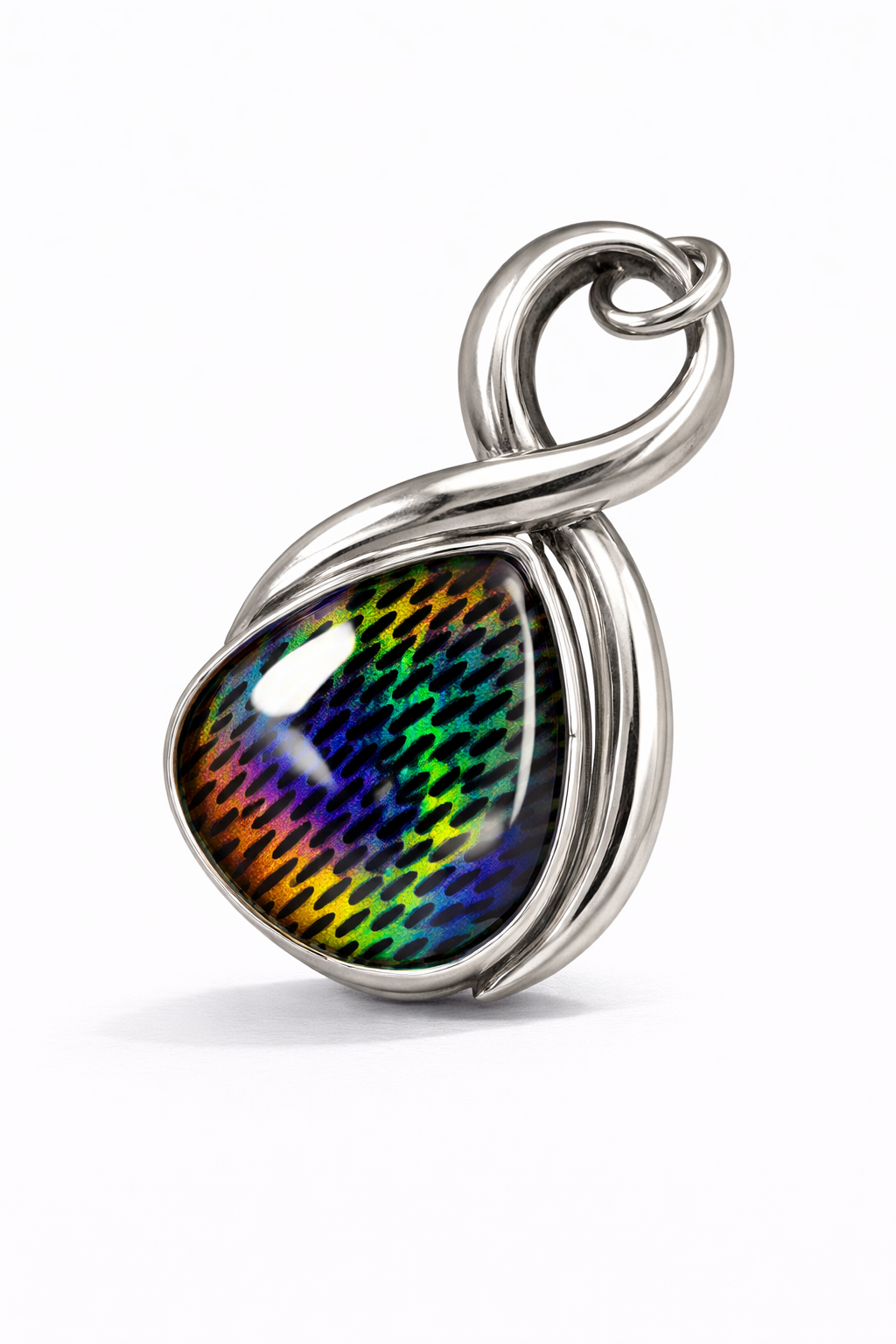 sterling silver opal pendant