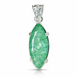 natural emerald pendant