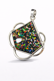 sterling silver opal pendant