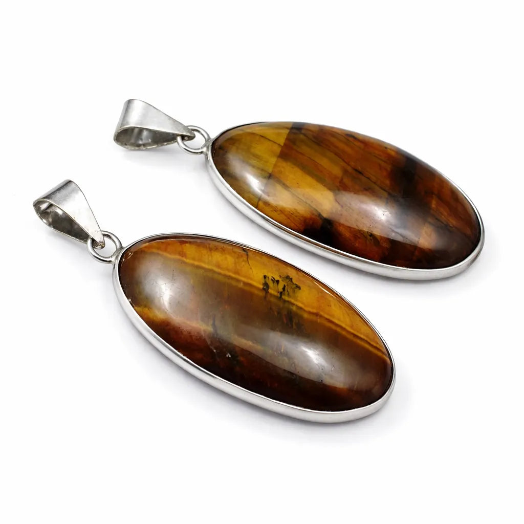 sterling silver gemstone pendant