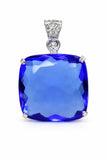sterling silver sapphire pendant