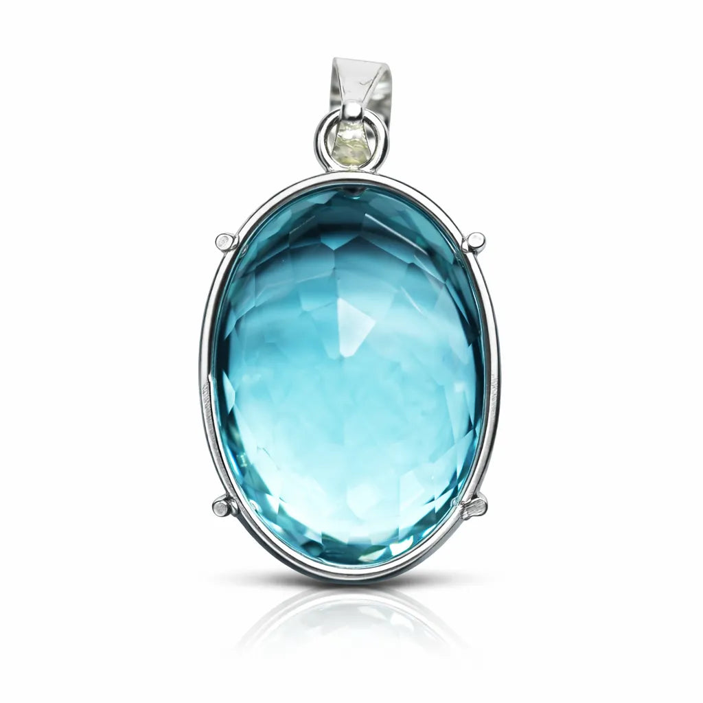 aquamarine pendant for women