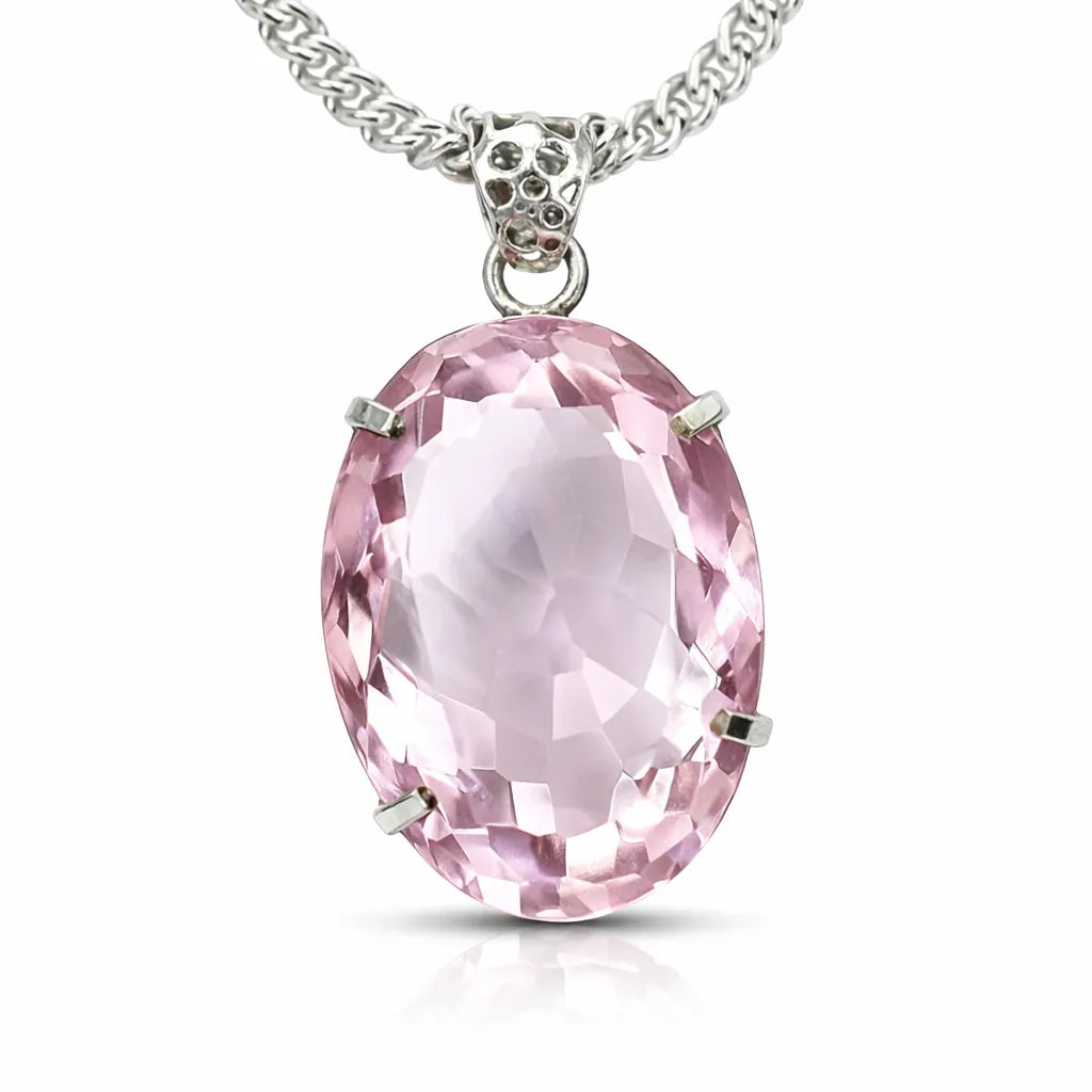 sterling silver sapphire pendant