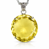 sterling silver sapphire pendant