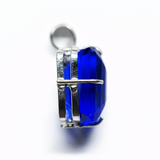 sterling silver tanzanite pendant