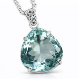 sterling silver gemstone pendant