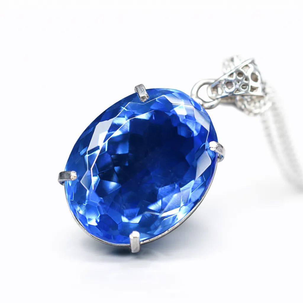 sapphire pendant for women