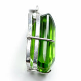 sterling silver emerald pendant