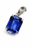 sterling silver sapphire pendant