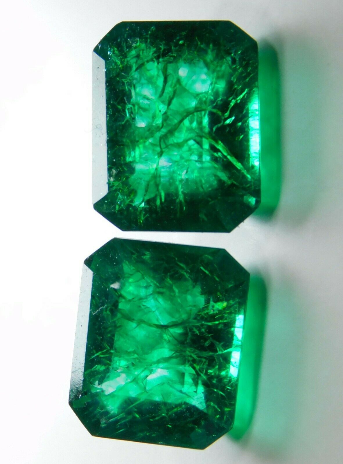 15.50 Carat Emerald Cut CERTIFIED Natural Green Colombia Emerald Loose Gemstone