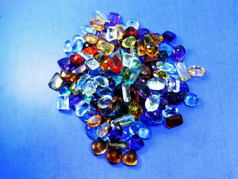 Certified Topaz Mix Color Loose Gemstone Lot close up