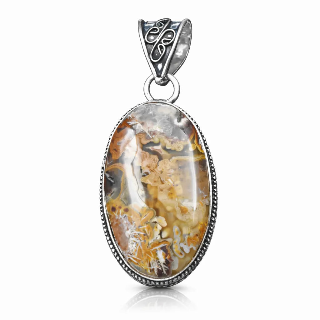 natural agate pendant