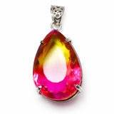 sterling silver sapphire pendant