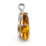 sterling silver sapphire pendant