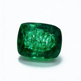 Certified Muzo Emerald 10.90 Ct Natural Green Square Cushion Cut