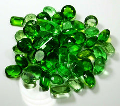 50 Ct Natural Peridot Loose Gemstone Lot Green Mix Shape Ring Size