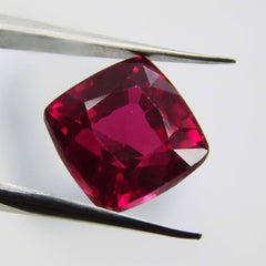 Bloody Red Ruby 8.65 Carat Square Cushion Shape Natural Red Ruby Loose Gemstone From Mozambique gemsbuild 