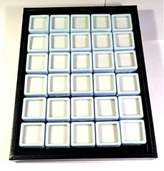 30 Pcs 3x3 cm Wholesale Display plastic box Storage for Gemstones/Diamond