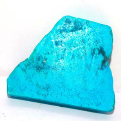 Natural Uncut Raw 108.25 Ct Certified Blue Turquoise Rough Slab Loose Gemstone Rough