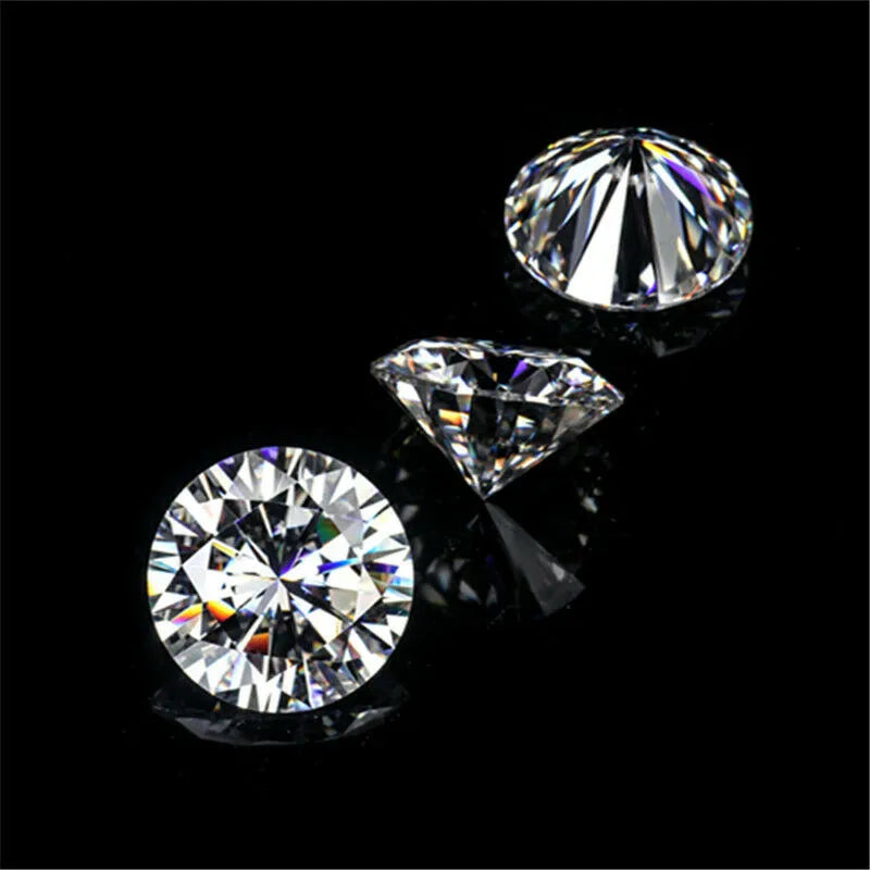 synthetic moissanite round loose diamond D color