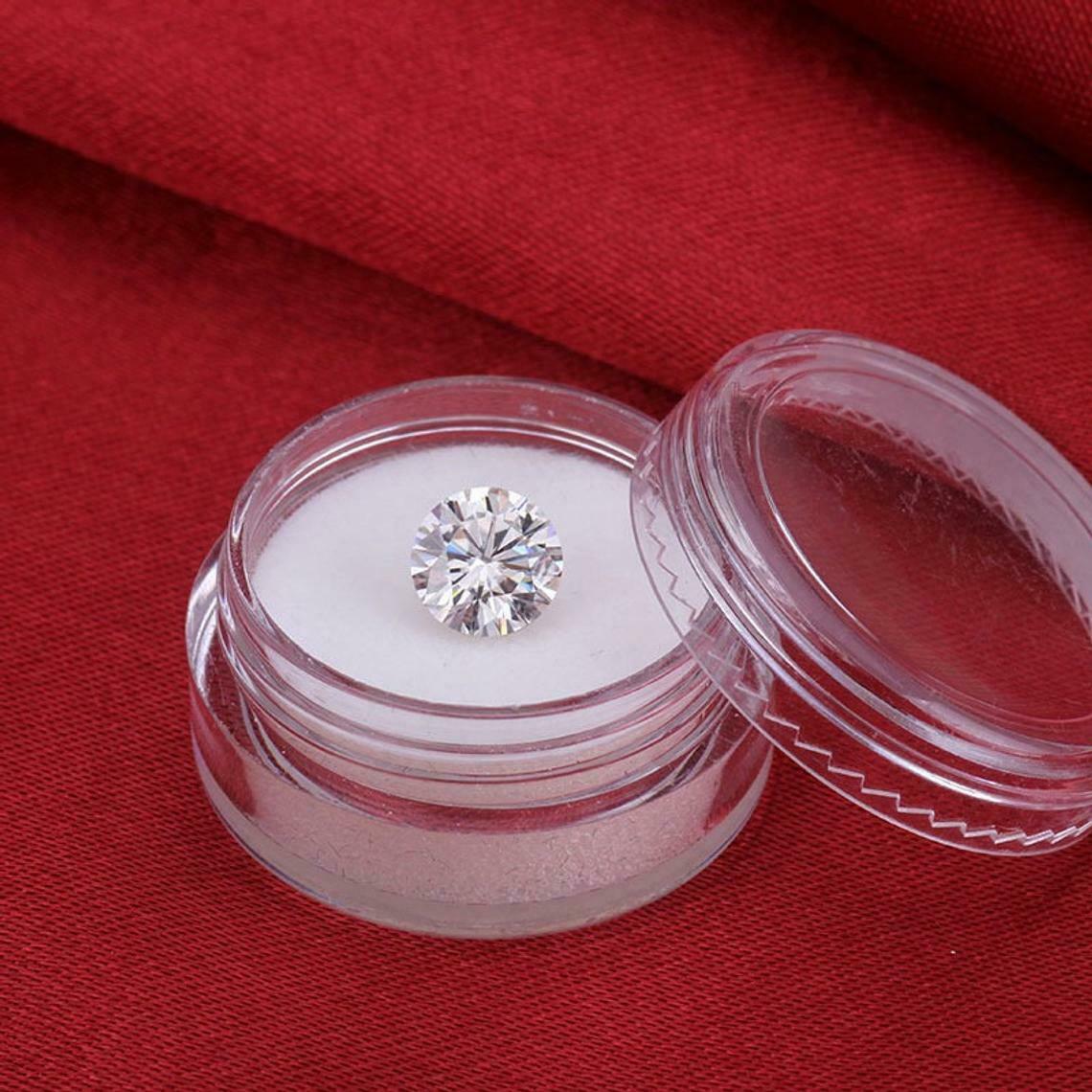 Moissanite D Color Lot CVD 1 mm 50 Pieces CERTIFIED Loose Gemstone Synthetic