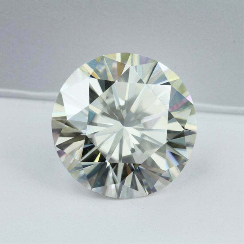 Loose Diamonds Synthetic Moissanite Round D Color CVD 1 MM Certified 2 Stones