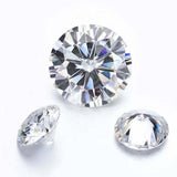 Loose Diamonds Synthetic Moissanite Round D Color CVD 1 MM Certified 2 Stones